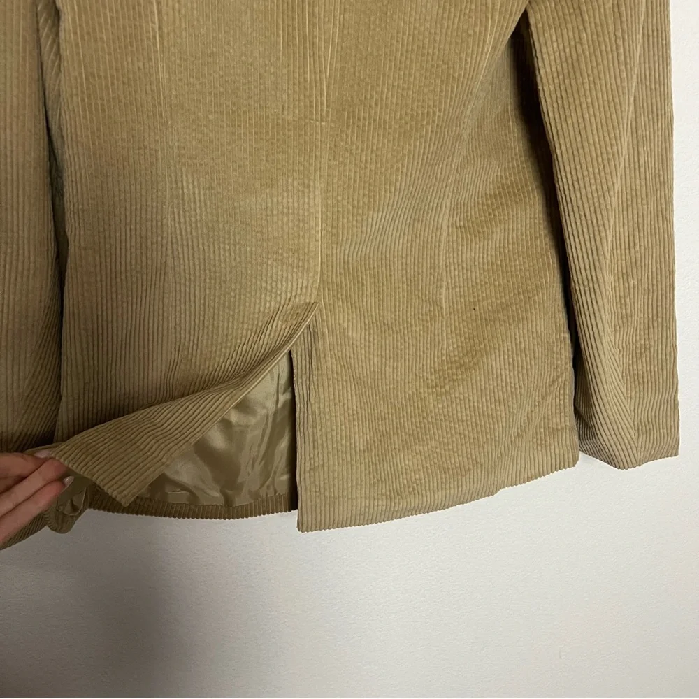 NWT Petal & Pup Tan Corduroy Blazer Jacket Double Breasted - Picture 11 of 12